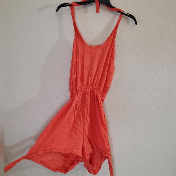 Pants - Beautiful Orange Short Romper Size S